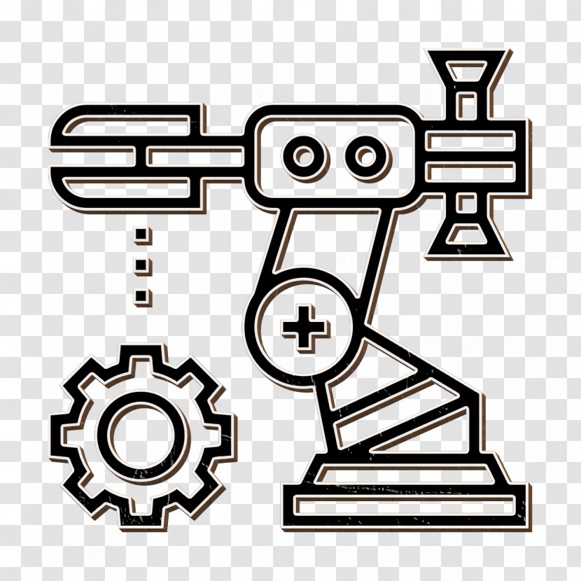 Robot Icon Robotics Engineering Assembly - Coloring Book Symbol Transparent PNG