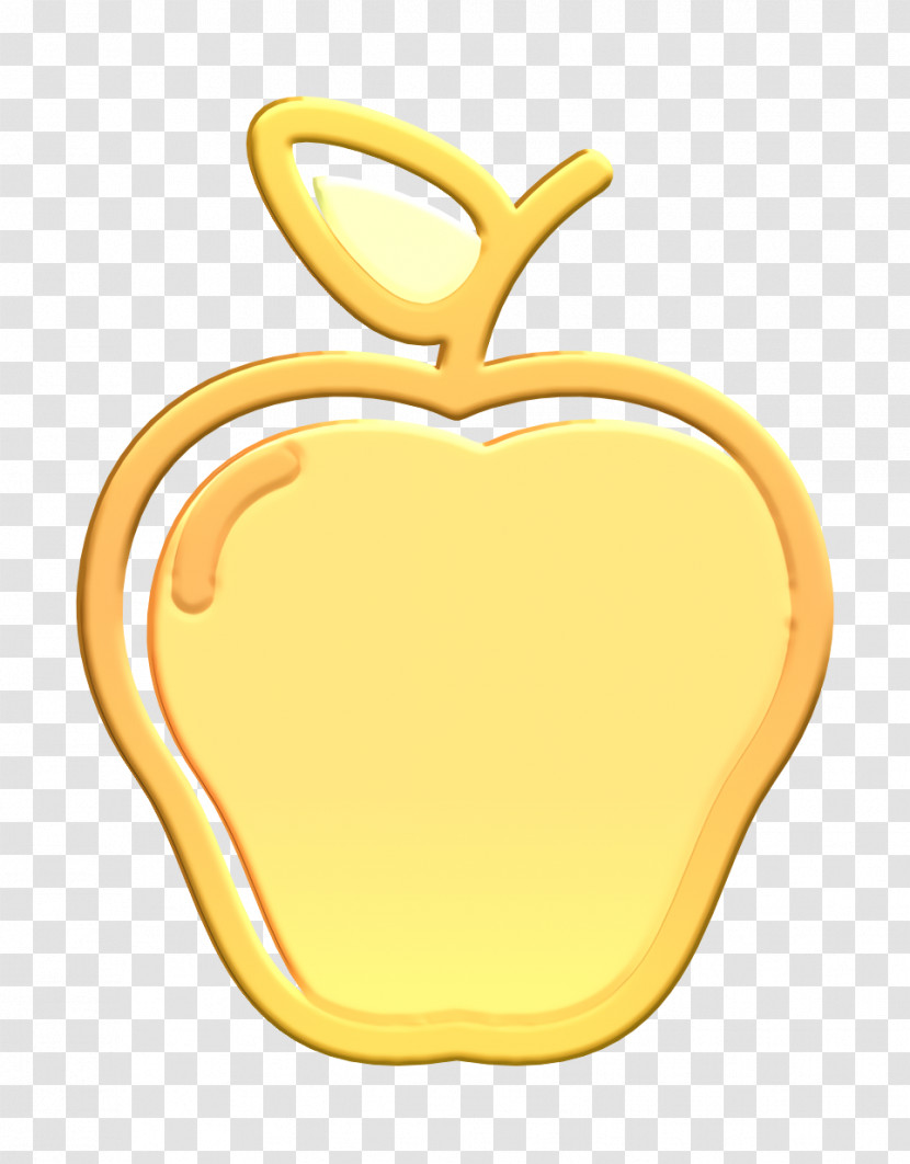 Apple Icon Fruit Icon Linear Color Food Set Icon Transparent PNG