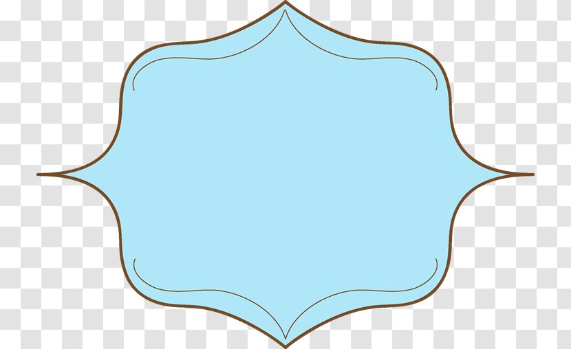 Blue Turquoise Pattern - Azure - Elegant Frame Cliparts Transparent PNG
