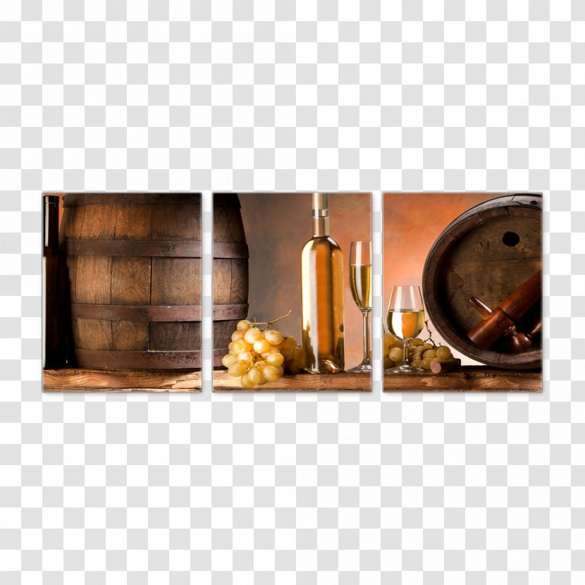 Wine Still Life Painting Canvas Panorama - Barrels Transparent PNG