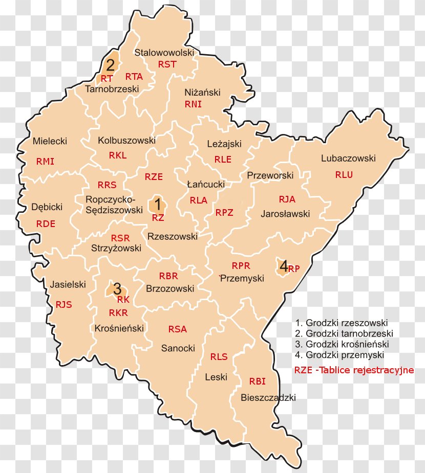 Carpathian Mountains Lesser Poland Voivodeship Voivodeships Of Map City - Podkarpackie Transparent PNG