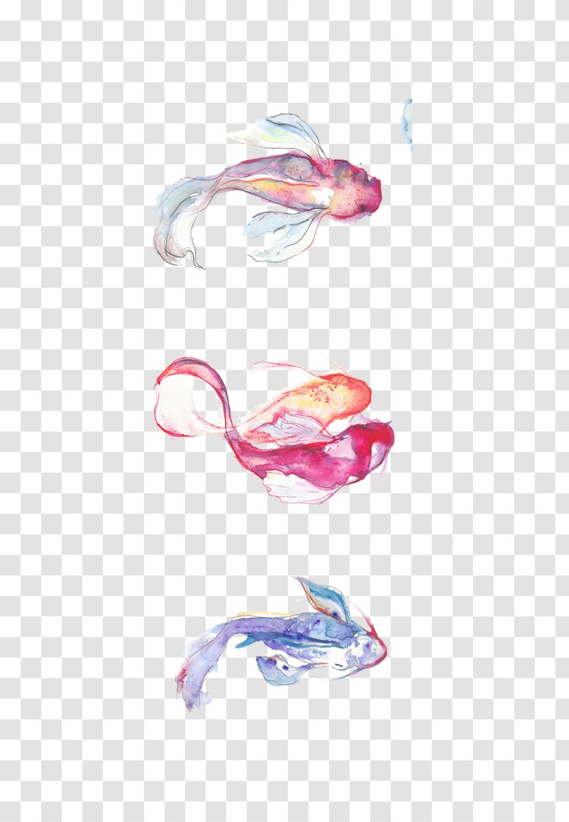 Plastic Pink M Fish Transparent PNG