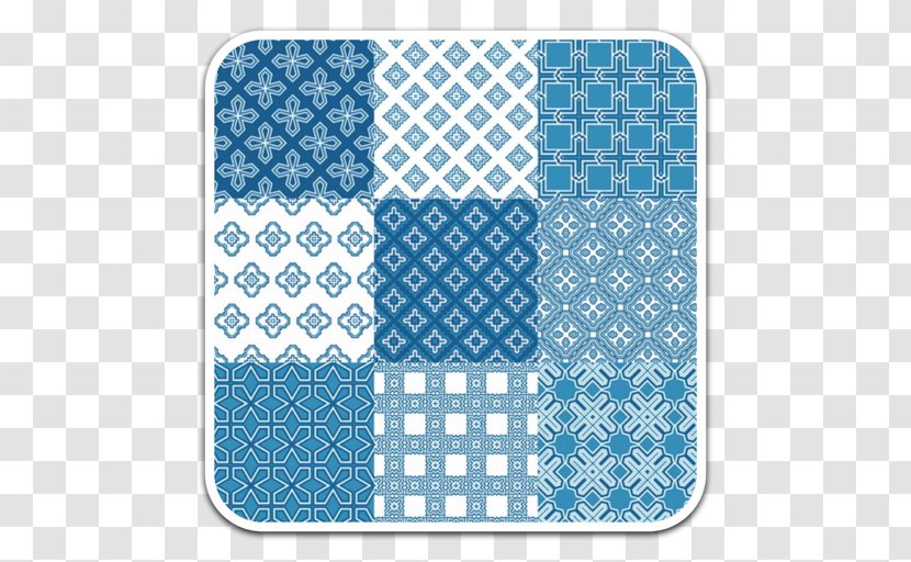Blue Decorative Arts Pattern - Symmetry - Monochrome Transparent PNG
