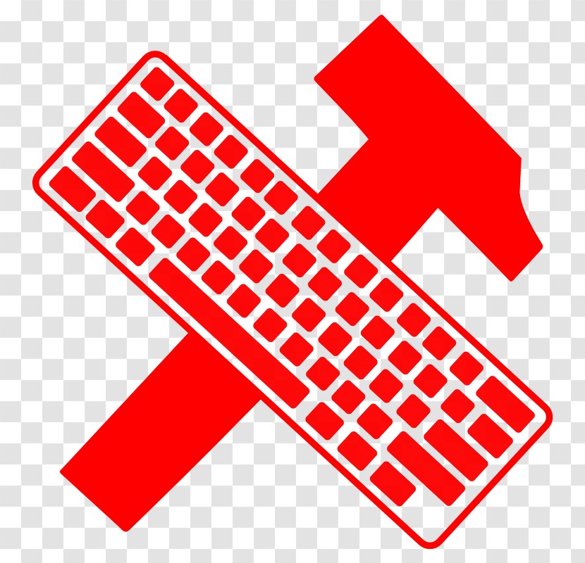 Computer Keyboard Mouse Clip Art - Red - A Picture Of Transparent PNG