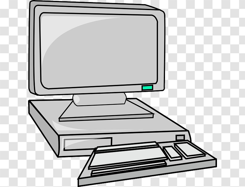 Laptop Computer Monitors Clip Art - Desktop Computers - Cartoon Transparent PNG