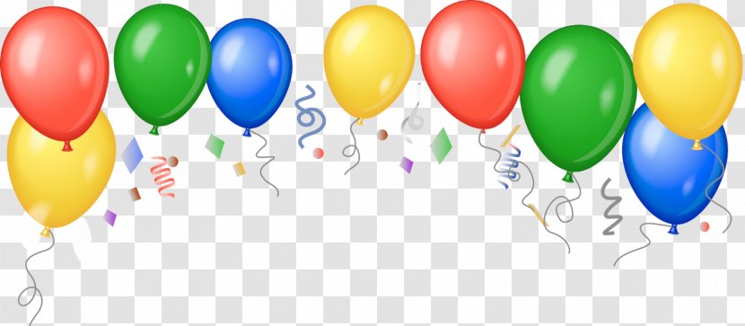 Party Balloon Birthday Confetti Clip Art - Holiday - Carnival Transparent PNG