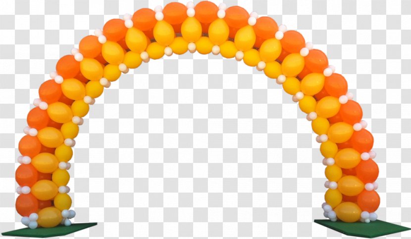 Balloon Modelling Arch Clip Art - Orange - Welcome Transparent PNG