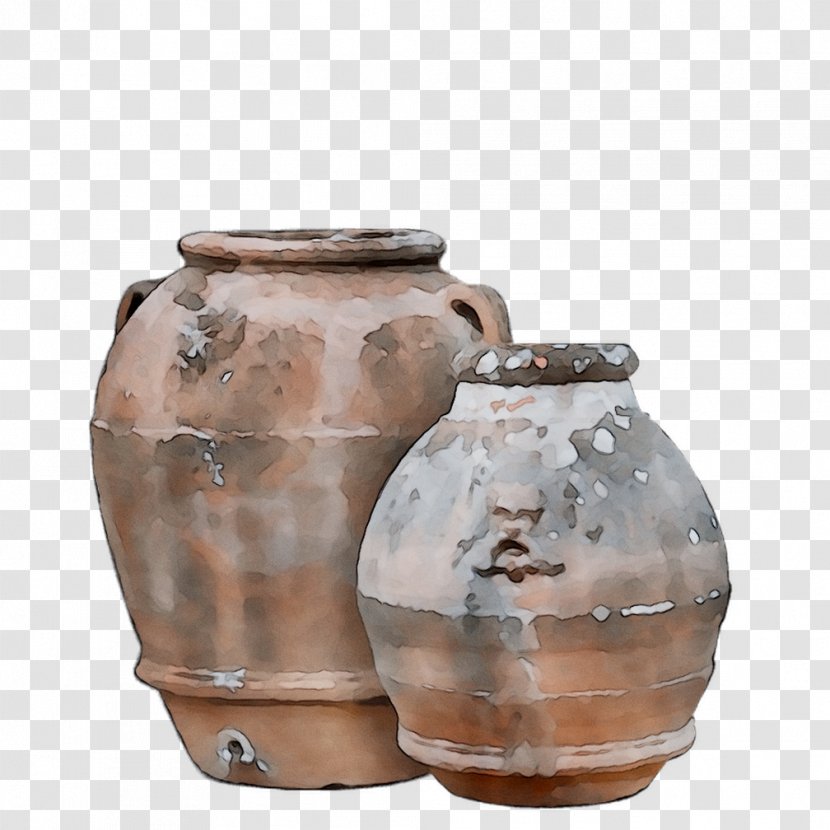 Ceramic Pottery Urn Vase Glass - Beige Transparent PNG