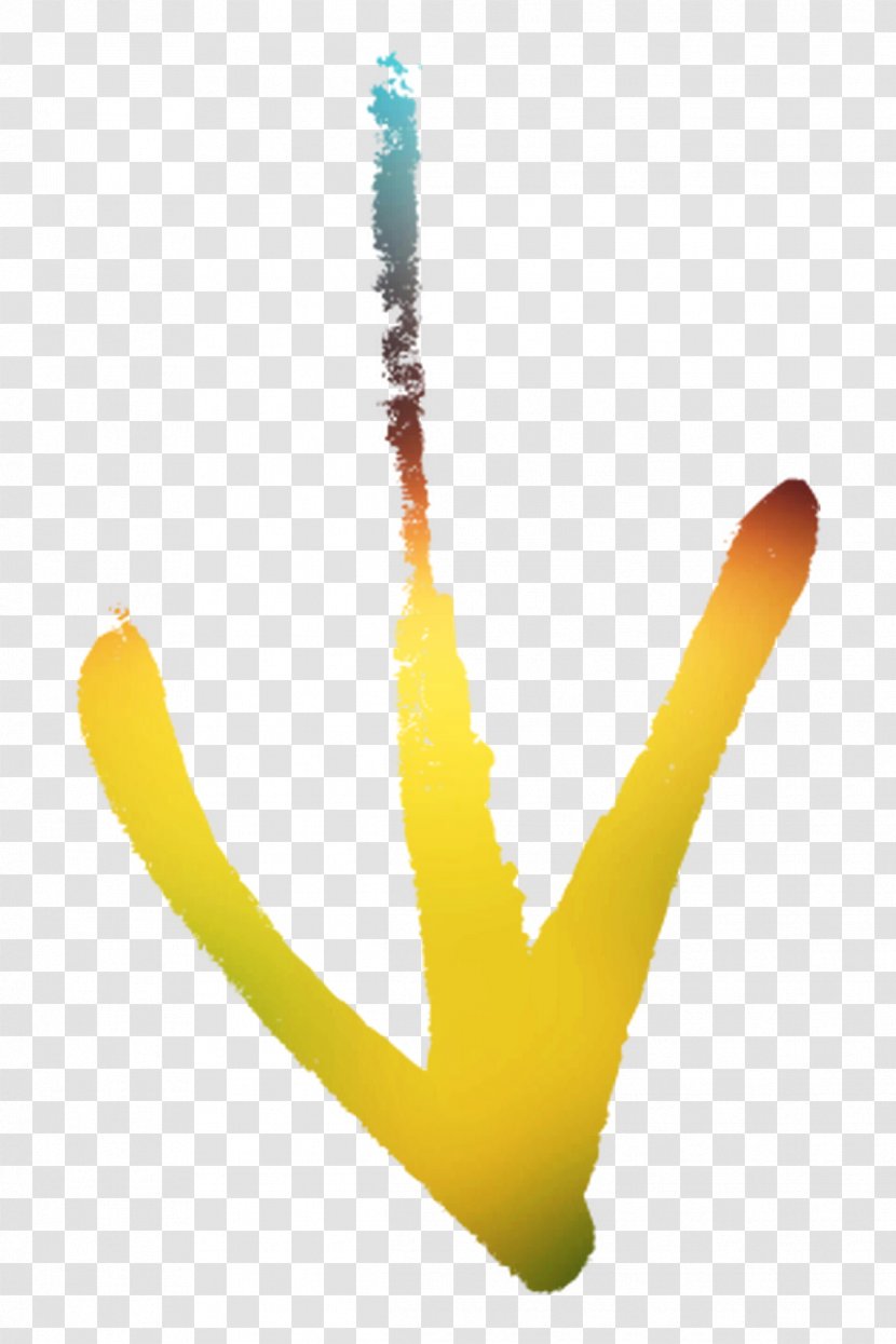 Yellow Finger Line - Hand Transparent PNG