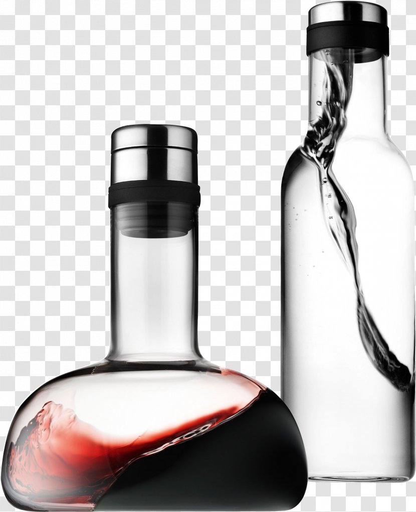 Wine Tea Decanter Carafe Menu - Glass Bottle - Water Transparent PNG
