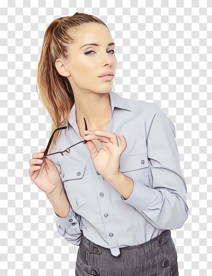 White Clothing Gesture Arm Neck - Wet Ink - Beige Top Transparent PNG