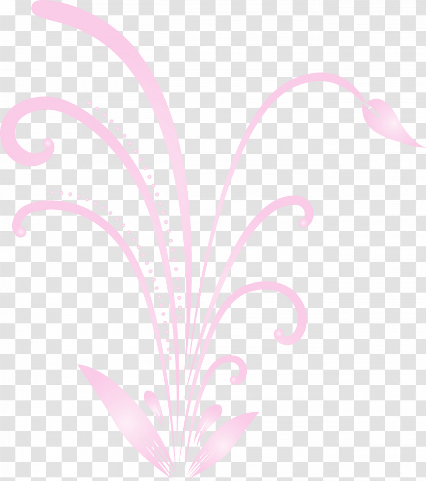 Pink Leaf Plant Pattern Magenta Transparent PNG