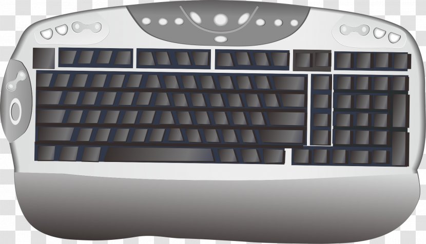 Computer Keyboard Laptop Mouse Hewlett Packard Enterprise Happy Hacking - Gaming Keypad - Vector Element Transparent PNG