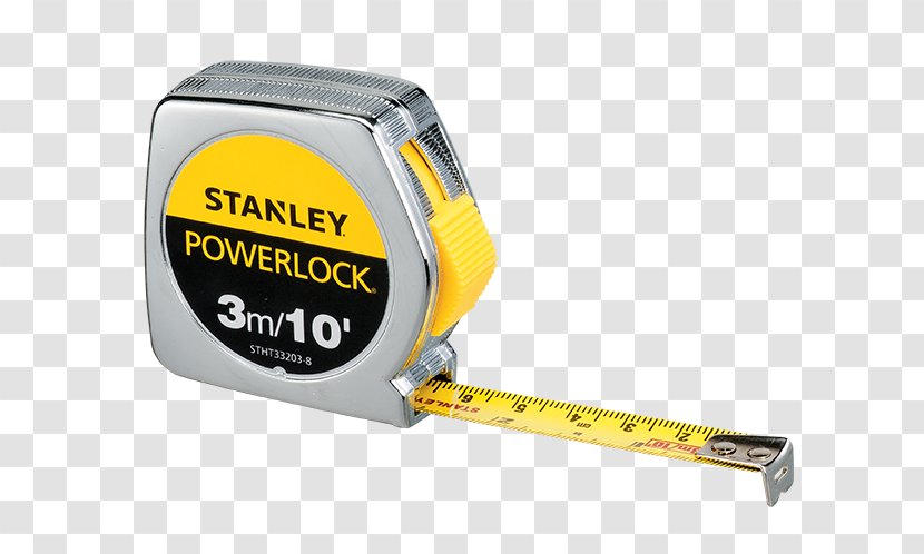 Stanley Hand Tools Tape Measures Measurement - Blade - Yellow Measure Transparent PNG