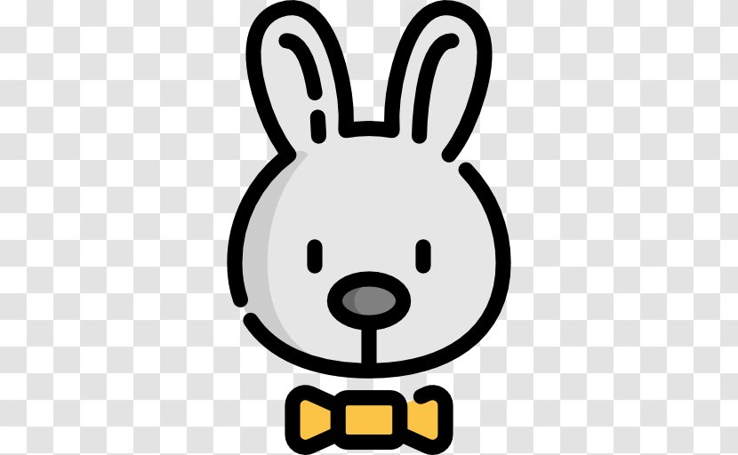 Cartoon Snout White Clip Art - Black - Easter Bunny Transparent PNG
