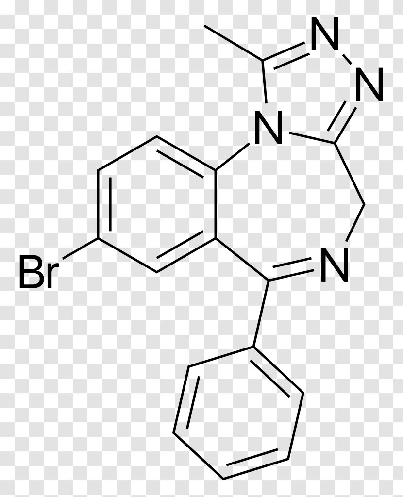 Alprazolam Anxiolytic Benzodiazepine Pharmaceutical Drug Sedative - Tablet Transparent PNG
