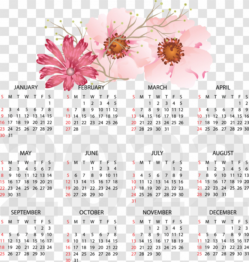 Calendar Calendar Year Calendar 2022 Transparent PNG