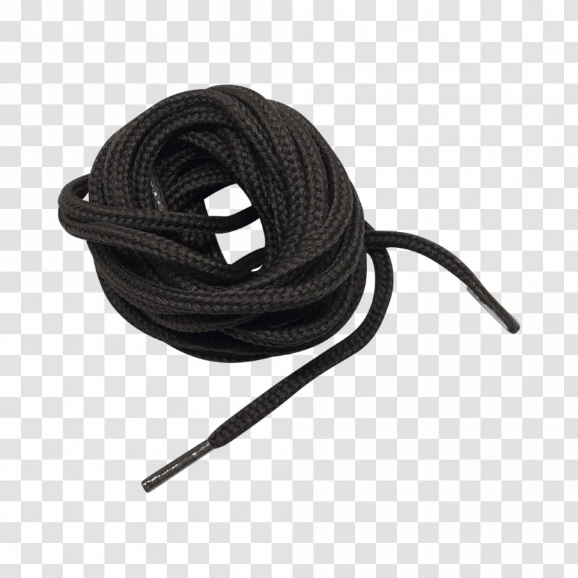 Brown Shoelaces Black Beige Color - Cable Transparent PNG