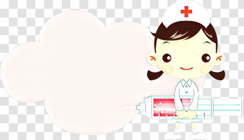 Cartoon Nursing Syringe Drawing Injection - Physician - Brown Hair Transparent PNG