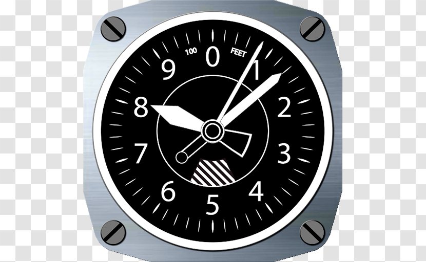 Airplane Altimeter Barometer Measuring Instrument - Aviation - Atmospheric Pressure Transparent PNG