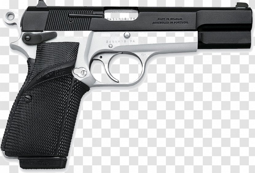 Browning Hi-Power Pistol Firearm Arms Company 9×19mm Parabellum - Handgun Transparent PNG