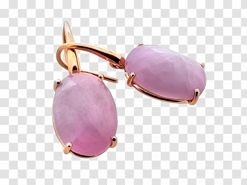 Amethyst Earring Purple - Gemstone Transparent PNG