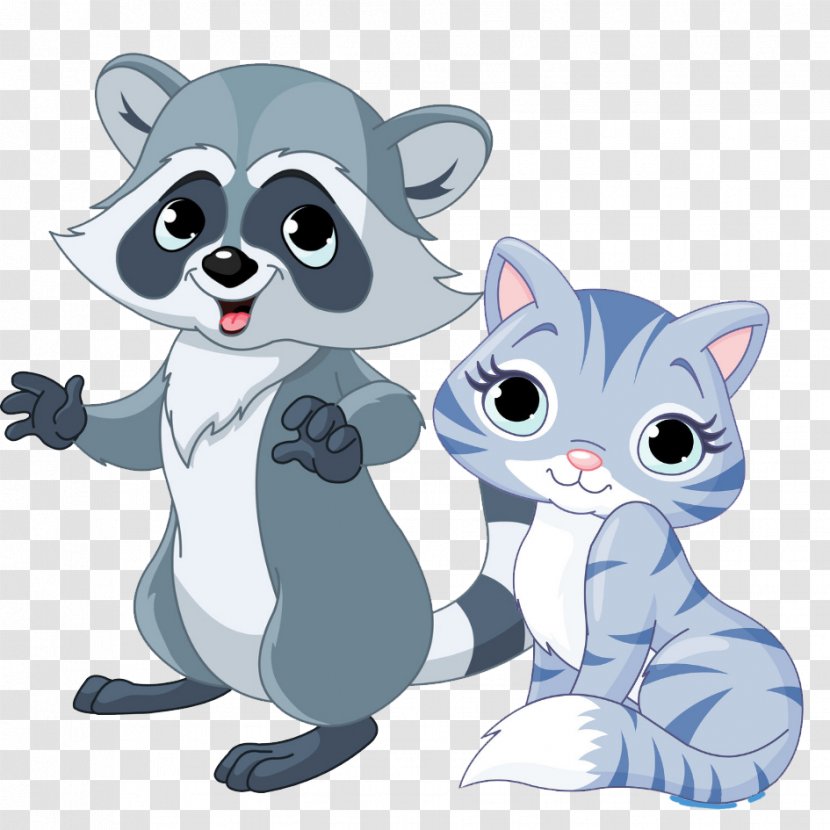 Raccoon Cartoon Illustration - Stock Photography - Beaver Material Downloaded Transparent PNG