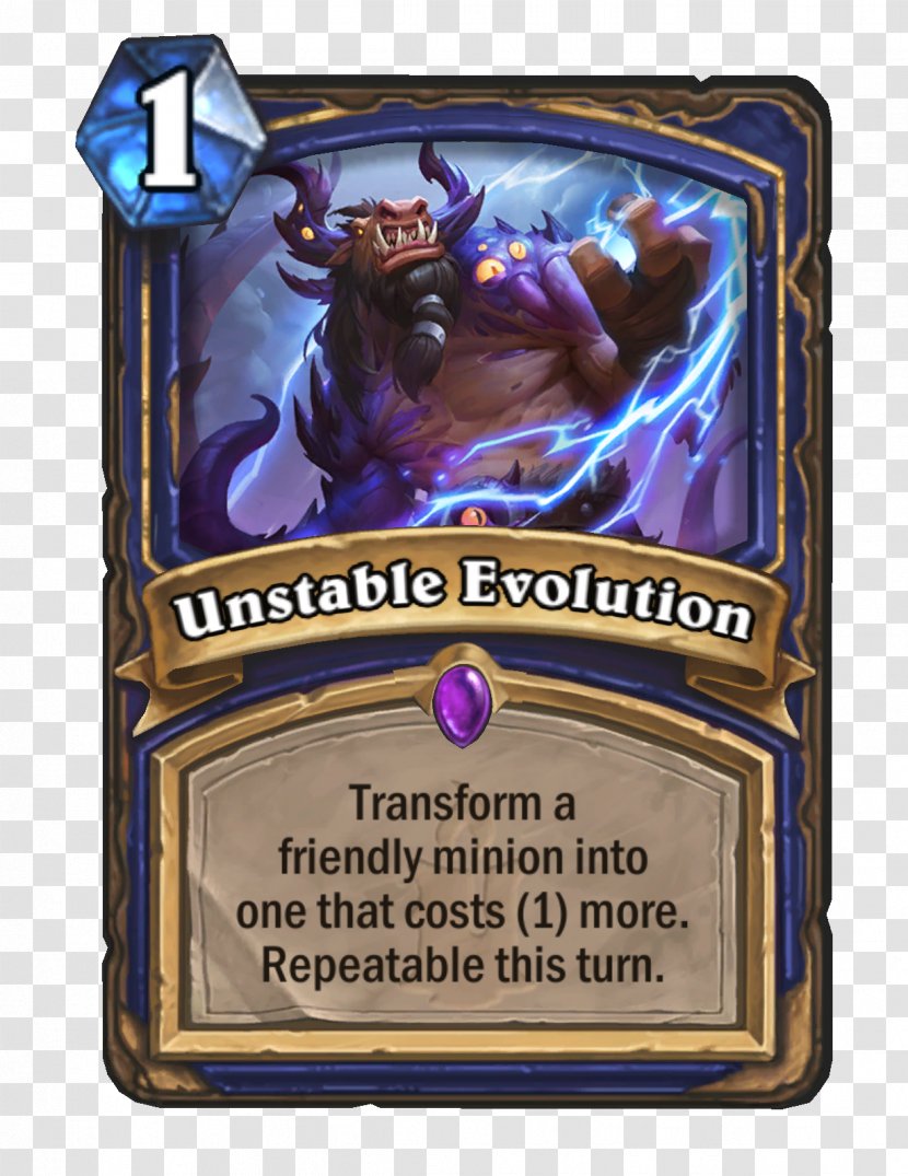 Hearthstone Unstable Evolution Primalfin Champion Game - Games Transparent PNG