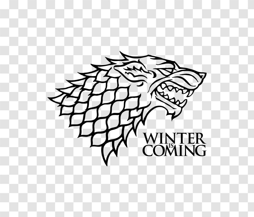 A Game Of Thrones Daenerys Targaryen House Stark Bran Winter Is Coming - Decal - Juego De Tronos Transparent PNG