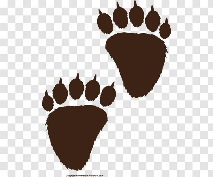 American Black Bear Polar Paw Clip Art - Claw Transparent PNG