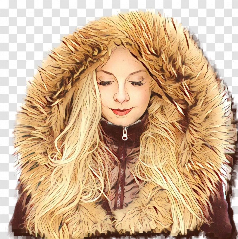 Fur Blond - Jacket - Outerwear Transparent PNG