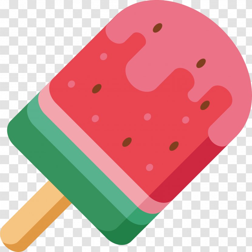 Ice Cream Pop Watermelon Food - Cones Transparent PNG