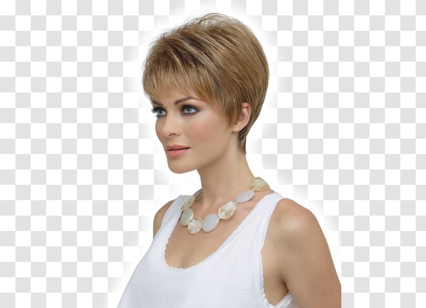 Blond Wig Hairstyle Pixie Cut - Bangs - Hair Transparent PNG