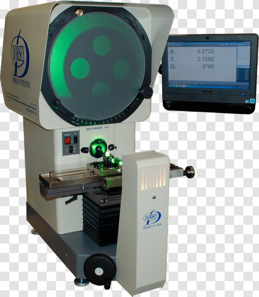 Optical Comparator Measuring Instrument Measurement Tool Gauge - Optics - GRADUATIONS Transparent PNG
