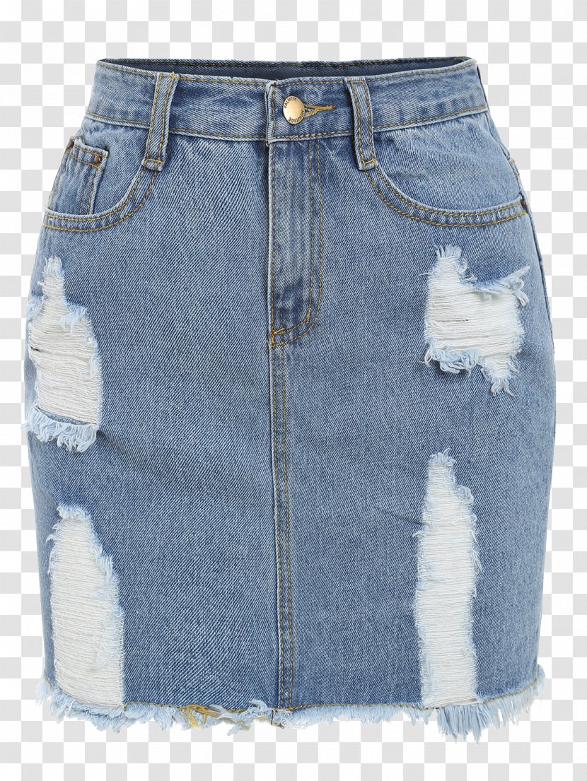 Denim Skirt Miniskirt Jeans - Woman Transparent PNG