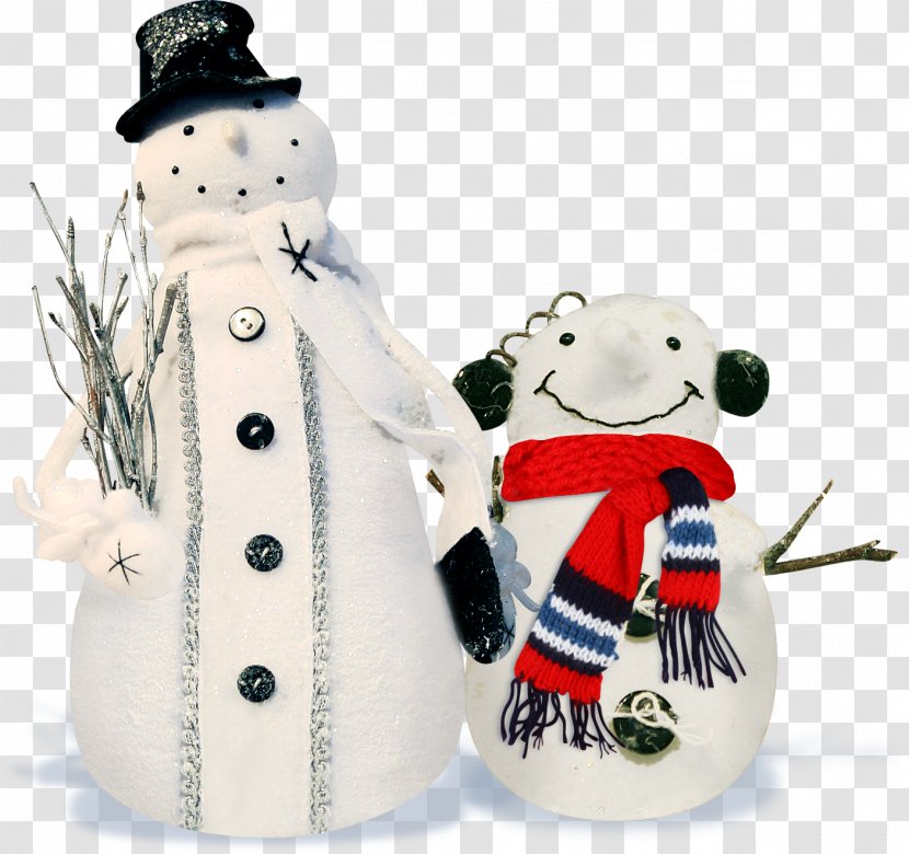 Christmas Card Snowman - Figurine - Cute Branch Transparent PNG