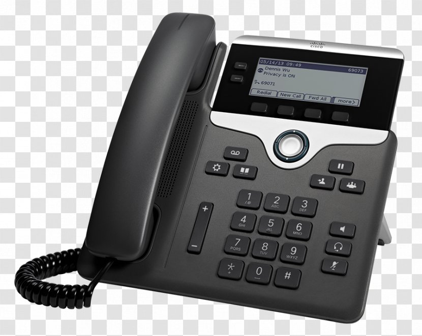 Cisco 7821 VoIP Phone Session Initiation Protocol Telephone Voice Over IP - Unified Communications Manager Transparent PNG