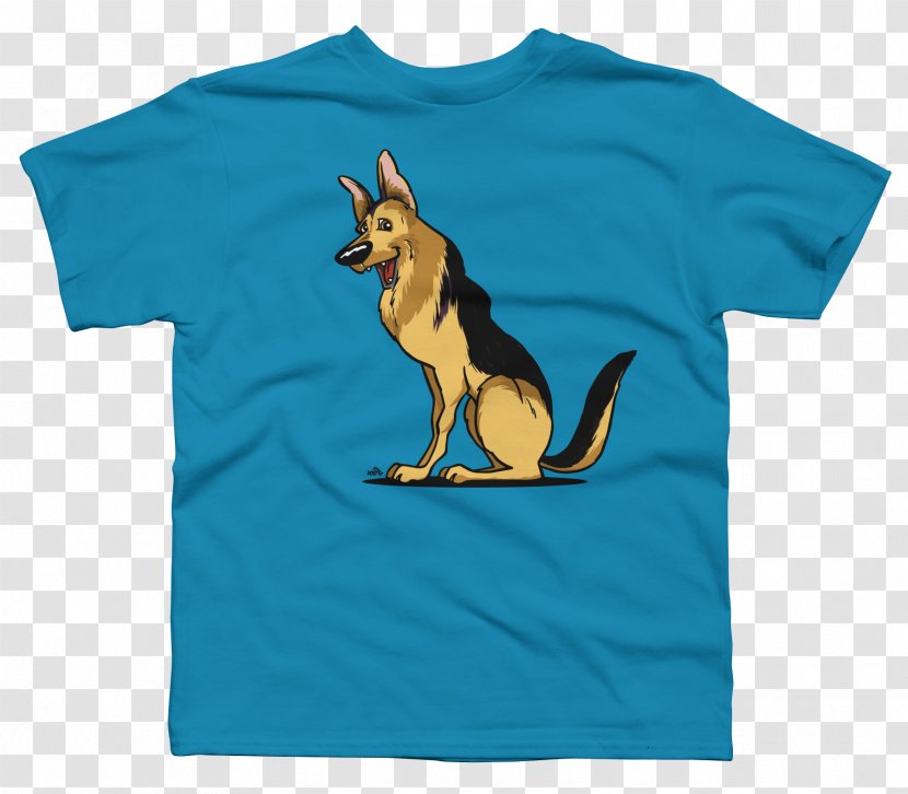 T-shirt Dog Canidae Sleeve Font - Mammal Transparent PNG
