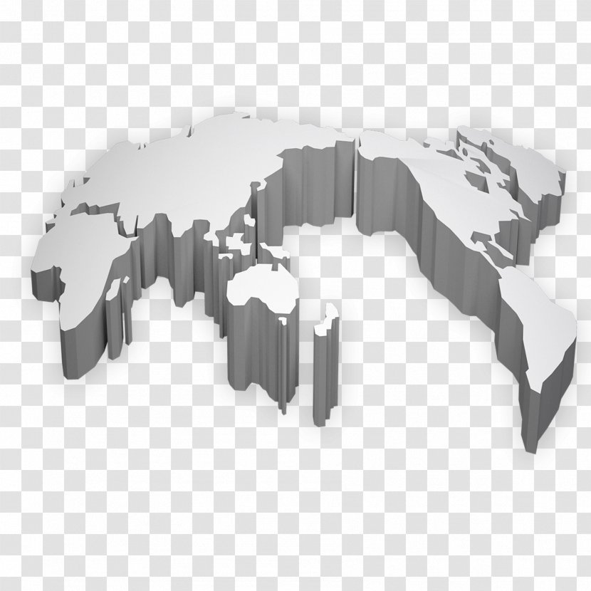 World Map Three-dimensional Space - Table Transparent PNG