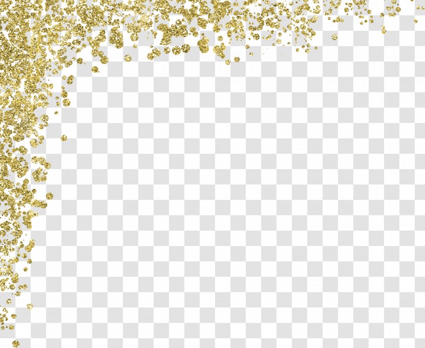 Gold Glitter Material - Color Transparent PNG
