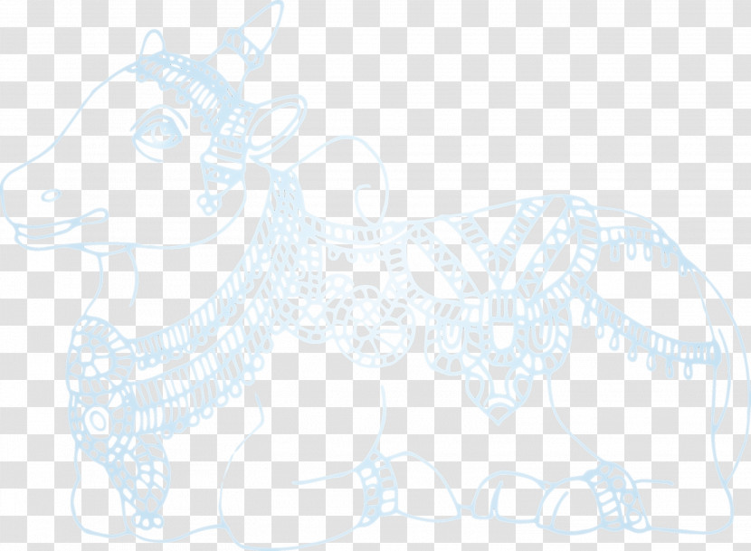 Sketch Dog Line Art Cartoon Pattern Transparent PNG