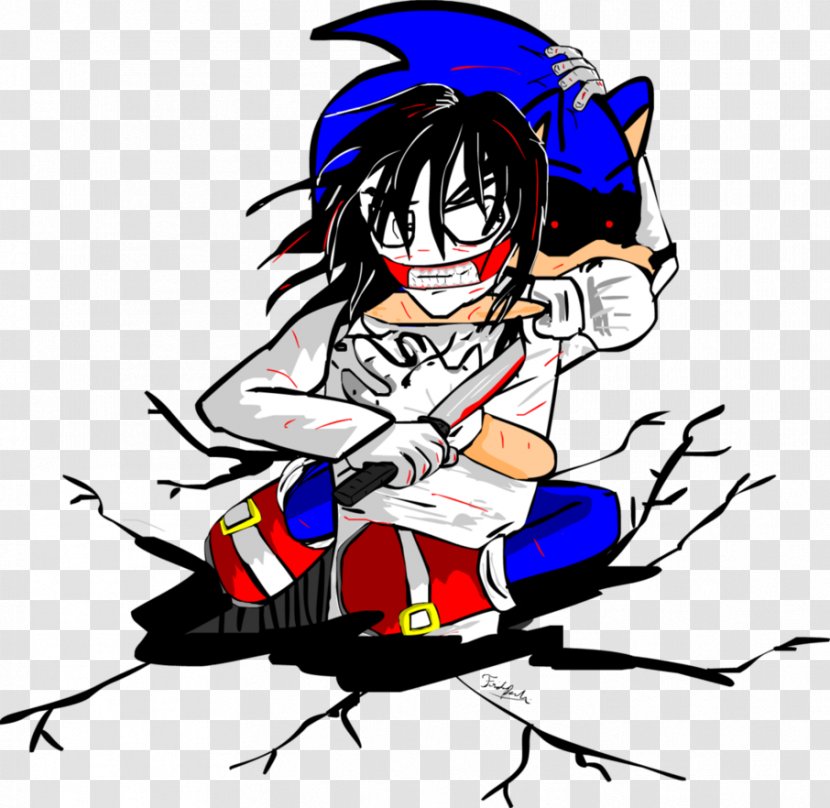 Slenderman Tails Sonic The Hedgehog Jeff Killer Creepypasta - Tree - Eater Color Transparent PNG