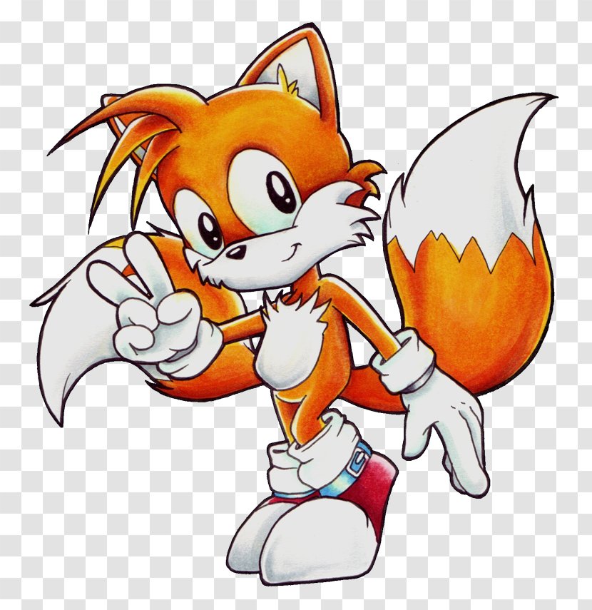 Sonic The Hedgehog Tails Adventure Fox Clip Art - Fictional Character Transparent PNG