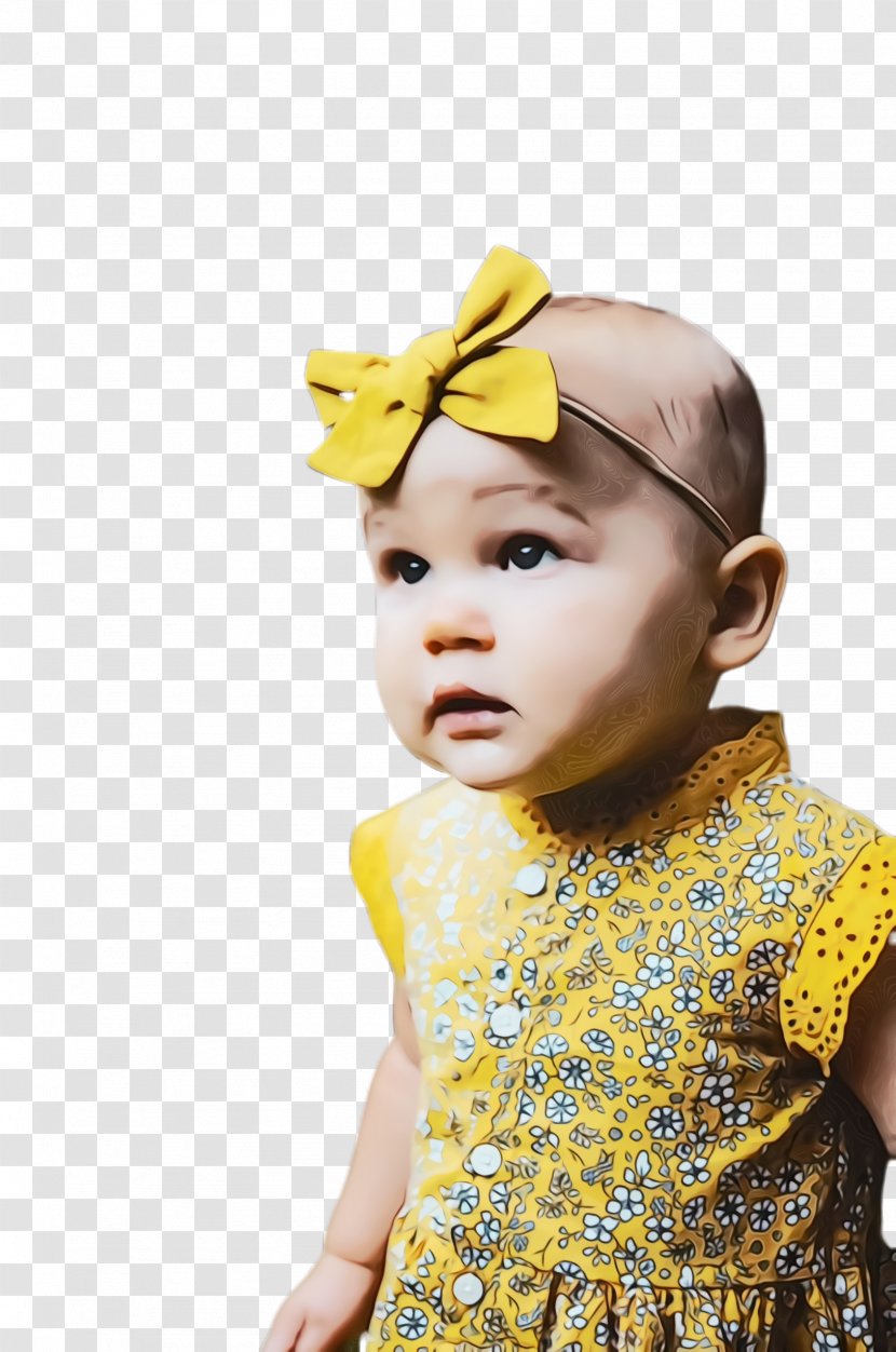 Child Yellow Head Hair Accessory Toddler - Model Headgear Transparent PNG