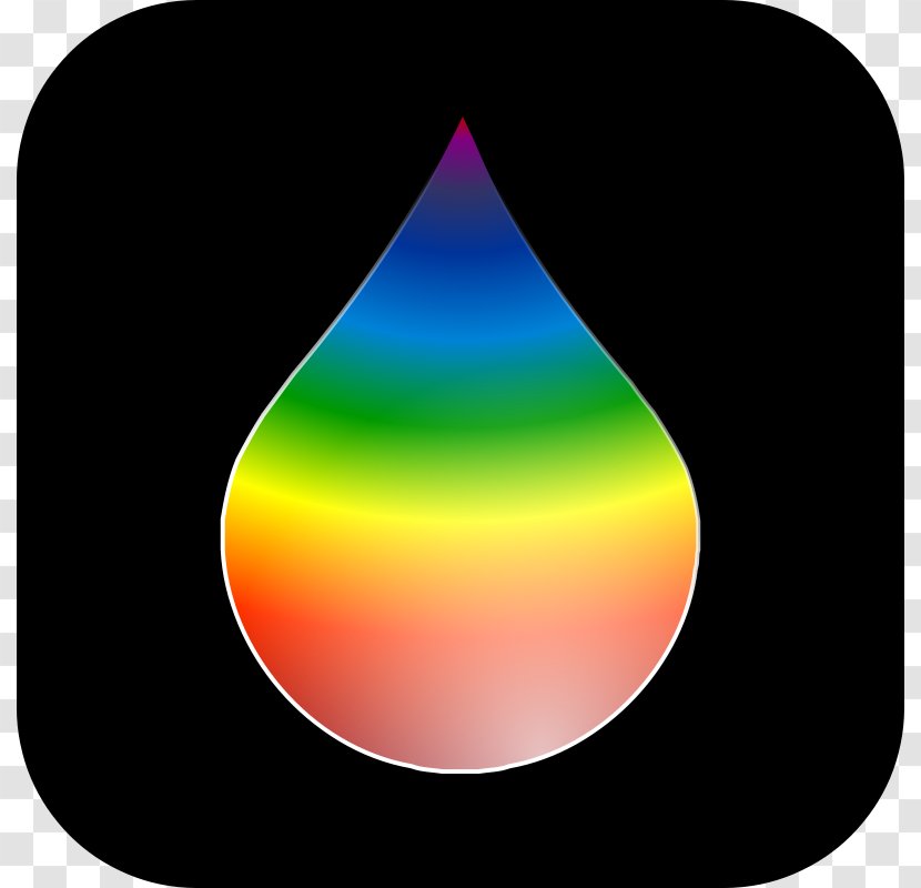 Rainbow Drop Clip Art - Cloud - Rain Outline Transparent PNG
