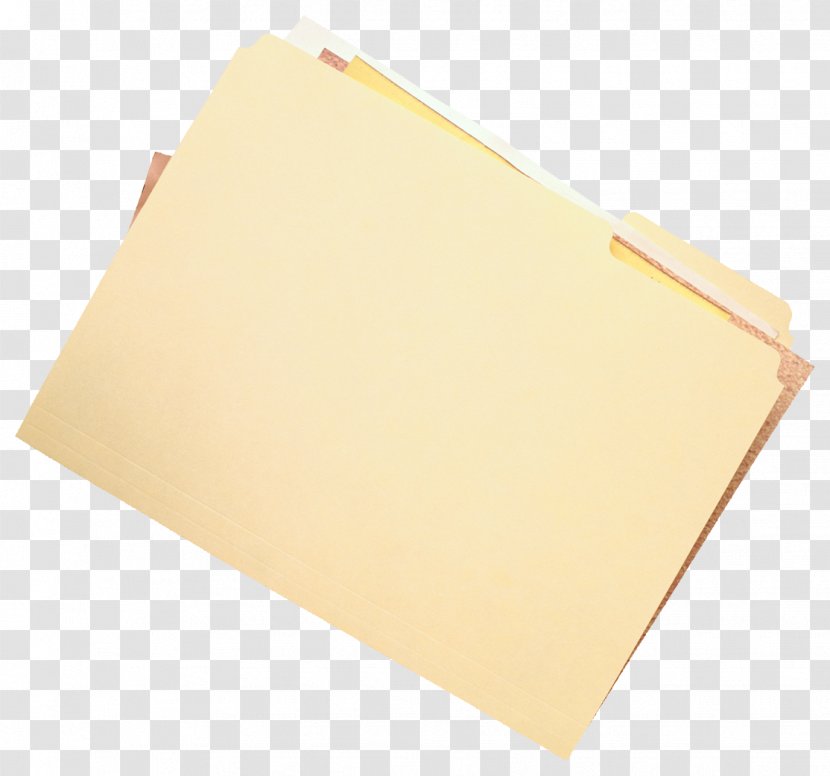 Paper Rectangle Yellow - Product Design - Folder Transparent PNG
