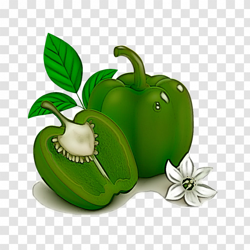 Bell Pepper Green Capsicum Natural Foods Vegetable Transparent PNG
