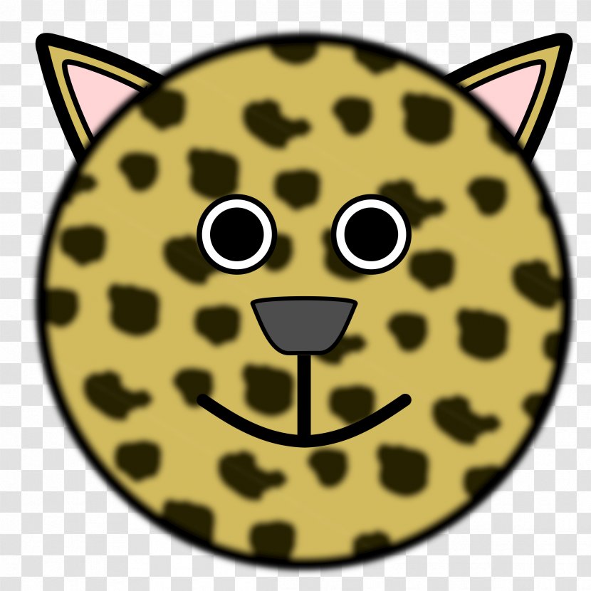 Smiley Black Panther Clip Art - Whiskers - There's Transparent PNG