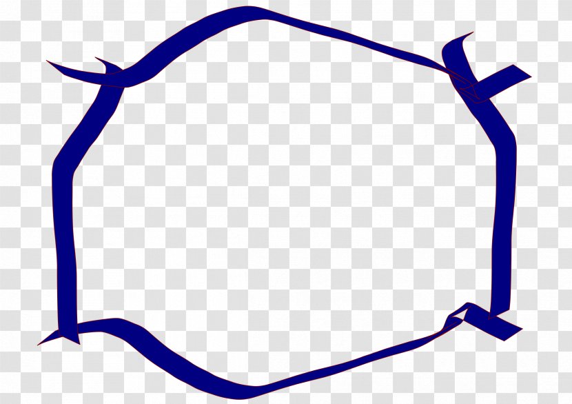 Blue Ribbon Clip Art - Border Transparent PNG