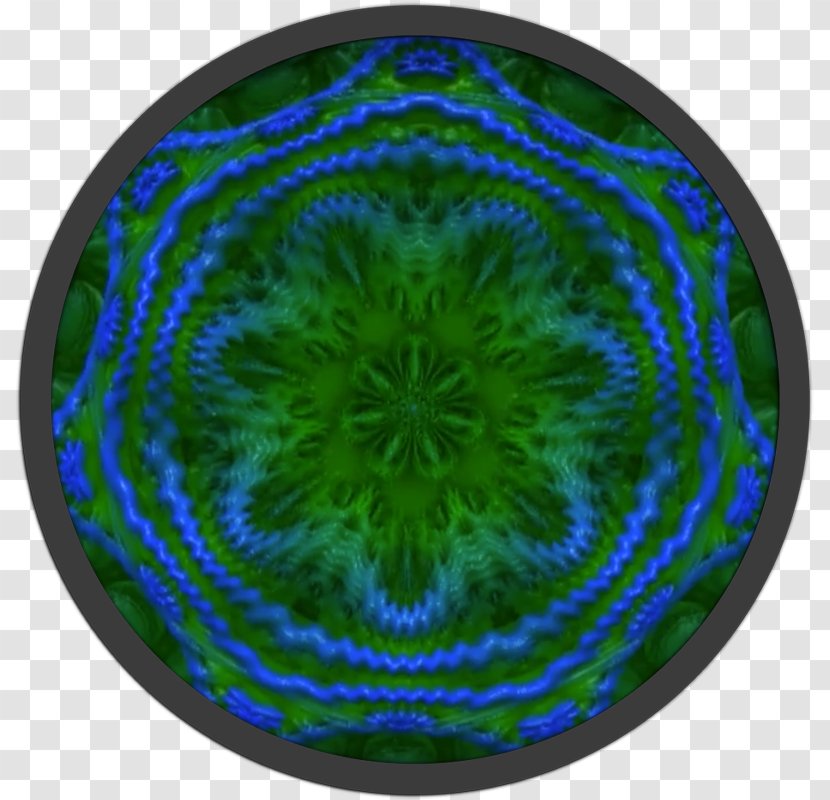 Mandelbulb Electric Blue Cobalt Animation Circle - Memory - Golden Mandala Transparent PNG